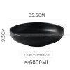 Ceramic Round Serving Bowl Wide Shallow Bowl Black Matte Bowl Ceramic Round Serving Bowl Wide Shallow Bowl Black Matte Bowl