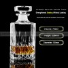 Sealed Crystal Glass Wine Bottle Beautiful Shape Liquor Storage Bottle