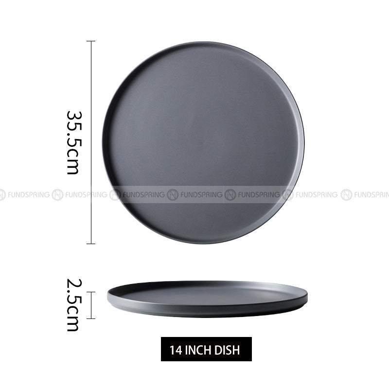 Minimalism Ceramic Tableware Dinnerware Dish Deep Plate Flat Plate Minimalism Ceramic Tableware Dinnerware Dish Deep Plate Flat Plate