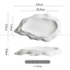 Ceramic White Plate Artistic Conception Tableware Oyster Platter Ceramic White Plate Artistic Conception Tableware Oyster Platter