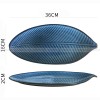 Japanese Ceramic Dinner Plate Leaf-shaped Glazed Kiln Change Plate Japanese Ceramic Dinner Plate Leaf-shaped Glazed Kiln Change Plate
