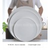 Black White Frosted Dinner Plate Large Serving Plate Display Plate Black White Frosted Dinner Plate Large Serving Plate Display Plate
