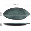 Japanese Ceramic Dinner Plate Leaf-shaped Glazed Kiln Change Plate Japanese Ceramic Dinner Plate Leaf-shaped Glazed Kiln Change Plate