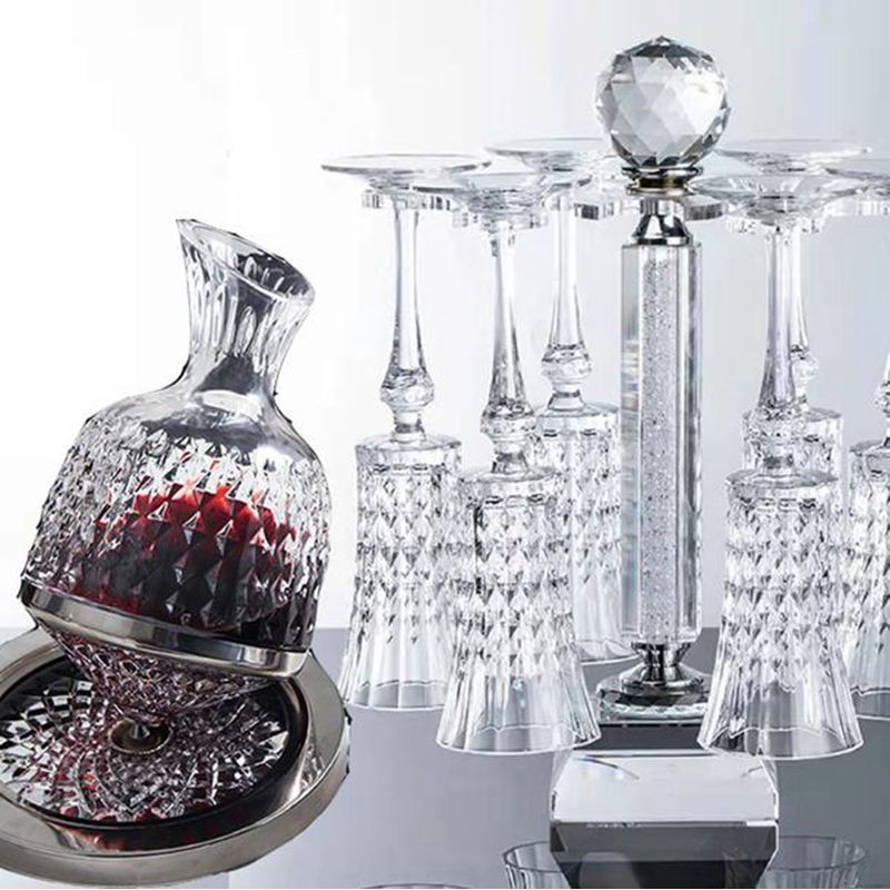Diamond Vintage Wine Glasses Champagne Cocktail Glasses Cup Holder Set Diamond Vintage Wine Glasses Champagne Cocktail Glasses Cup Holder Set