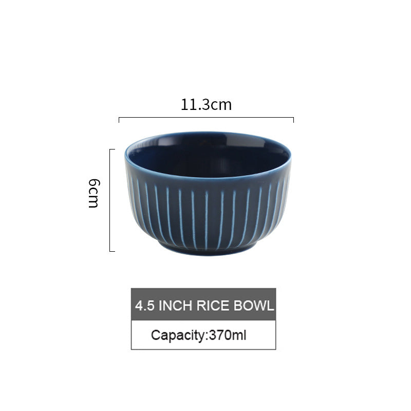 Nordic Tableware Vertical Stripes Dinnerware Ceramic Bowls Plates Nordic Tableware Vertical Stripes Dinnerware Ceramic Bowls Plates