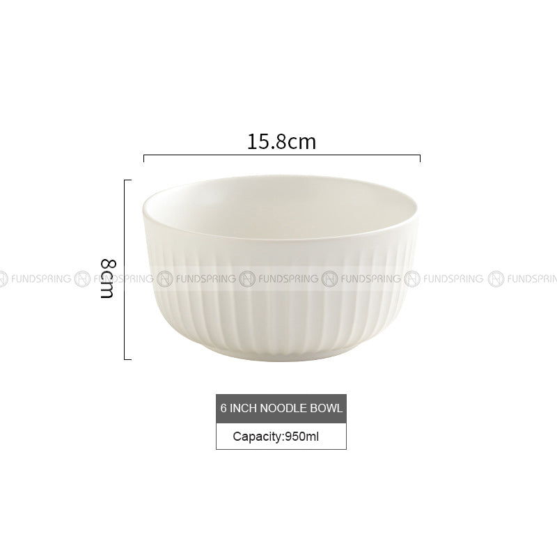Nordic Tableware Vertical Stripes Dinnerware Ceramic Bowls Plates Nordic Tableware Vertical Stripes Dinnerware Ceramic Bowls Plates