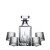 Checkered Glass 160ML* 4 + Decanter 750ML *1 