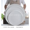 Black White Frosted Dinner Plate Large Serving Plate Display Plate Black White Frosted Dinner Plate Large Serving Plate Display Plate