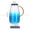Blue Haze Elegance: Glass Pitcher & Tumbler Set with Stylish Tray Blue Haze Elegance: Glass Pitcher & Tumbler Set with Stylish Tray