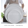 Black White Frosted Dinner Plate Large Serving Plate Display Plate Black White Frosted Dinner Plate Large Serving Plate Display Plate