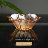 Glass Elegance: Modern Living Room Fruit Plate Large Size Petal Shape Plate Glass Elegance: Modern Living Room Fruit Plate Large Size Petal Shape Plate
