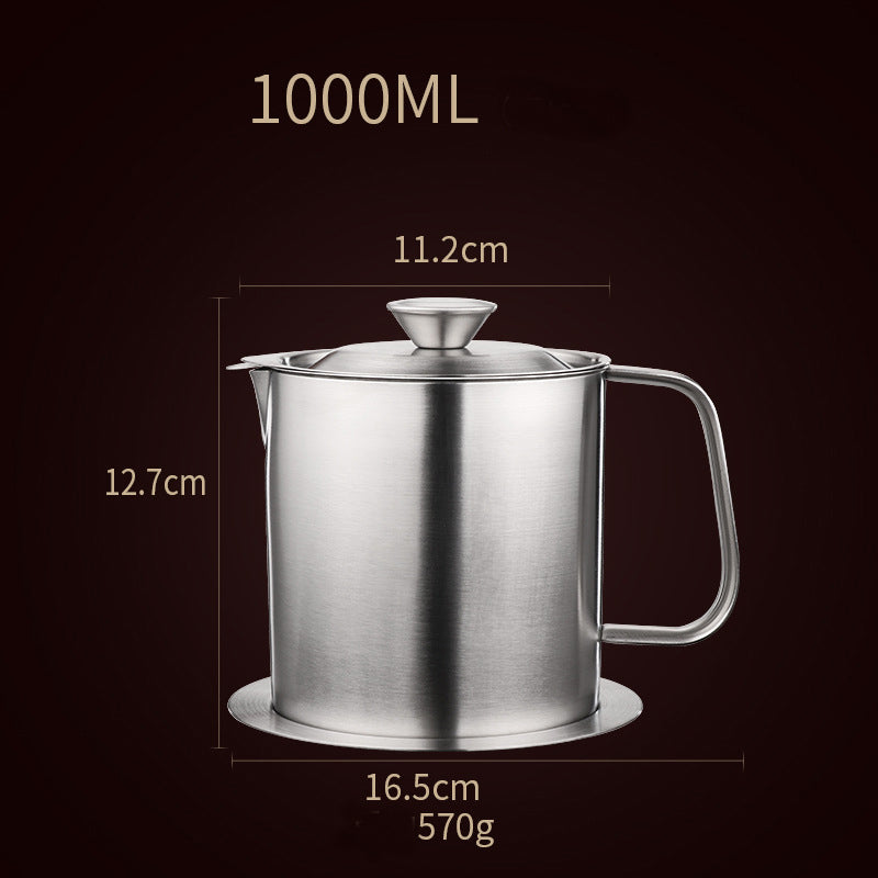 304 Stainless Steel Oil Filter Pot Filter Leak-proof Oil Pot 304 Stainless Steel Oil Filter Pot Filter Leak-proof Oil Pot