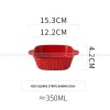 Ceramic Binaural Baking Platter Macaron Microwave Oven Baking Bowl