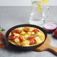 9-Inch Non-stick Coating Pan Baking Pan Round Corrugated Pizza Mold 2 Pcs 9-Inch Non-stick Coating Pan Baking Pan Round Corrugated Pizza Mold 2 Pcs