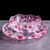 European Glass Plum Fruit Bowl and Candy Pot Set of 2 - Delightful Duo