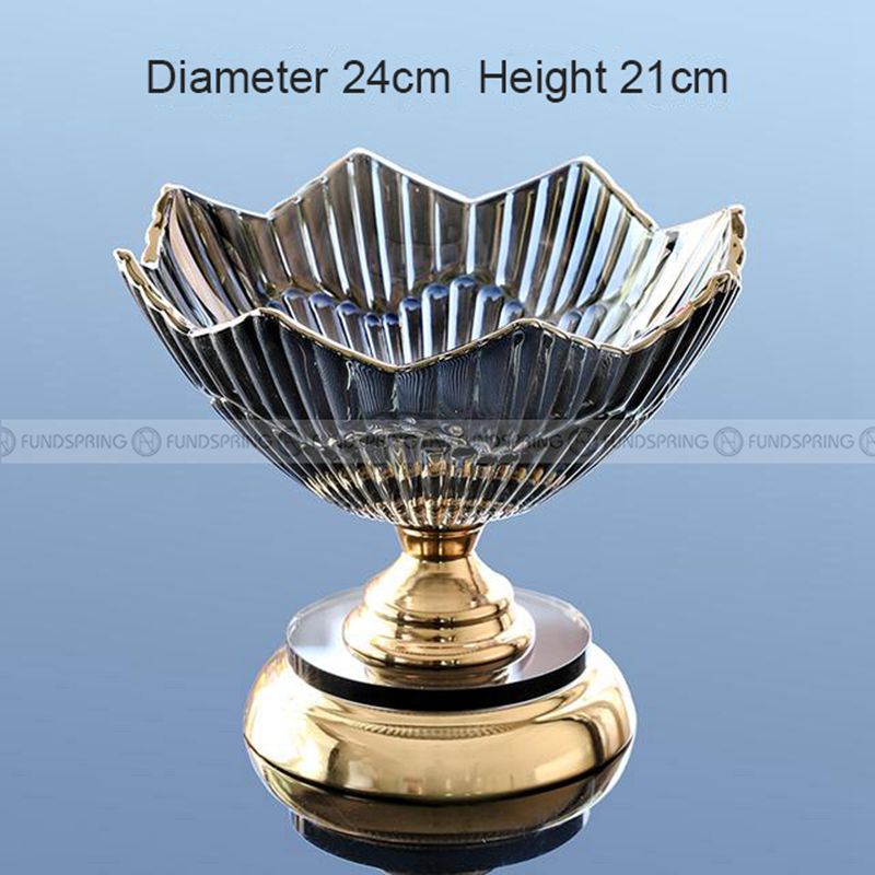Scandinavian Elegance Crystal Glass Serving Bowl for Candy, Snacks, and Fruits Scandinavian Elegance Crystal Glass Serving Bowl for Candy, Snacks, and Fruits