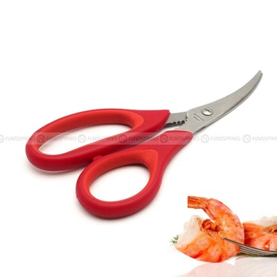 X-Chef Seafood Scissors - Non-slip Kitchen Aid Scissors for Shrimp Peeling X-Chef Seafood Scissors - Non-slip Kitchen Aid Scissors for Shrimp Peeling