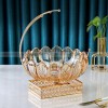 Nordic Elegance: Glass Fruit Bowl, Snack, and Dried Fruit Plate Decor