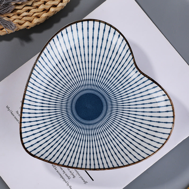 Japanese Elegance Ceramic Dinner Plates - Set of Underglaze Serve Plates Japanese Elegance Ceramic Dinner Plates - Set of Underglaze Serve Plates