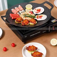 Medical Stone Grilling Pan Portable Non-Stick Barbecue Frying Pan Medical Stone Grilling Pan Portable Non-Stick Barbecue Frying Pan