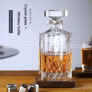 Crystal Glassware Wine Set Sealed Wine Bottle Square Whisky Bottle Crystal Glassware Wine Set Sealed Wine Bottle Square Whisky Bottle