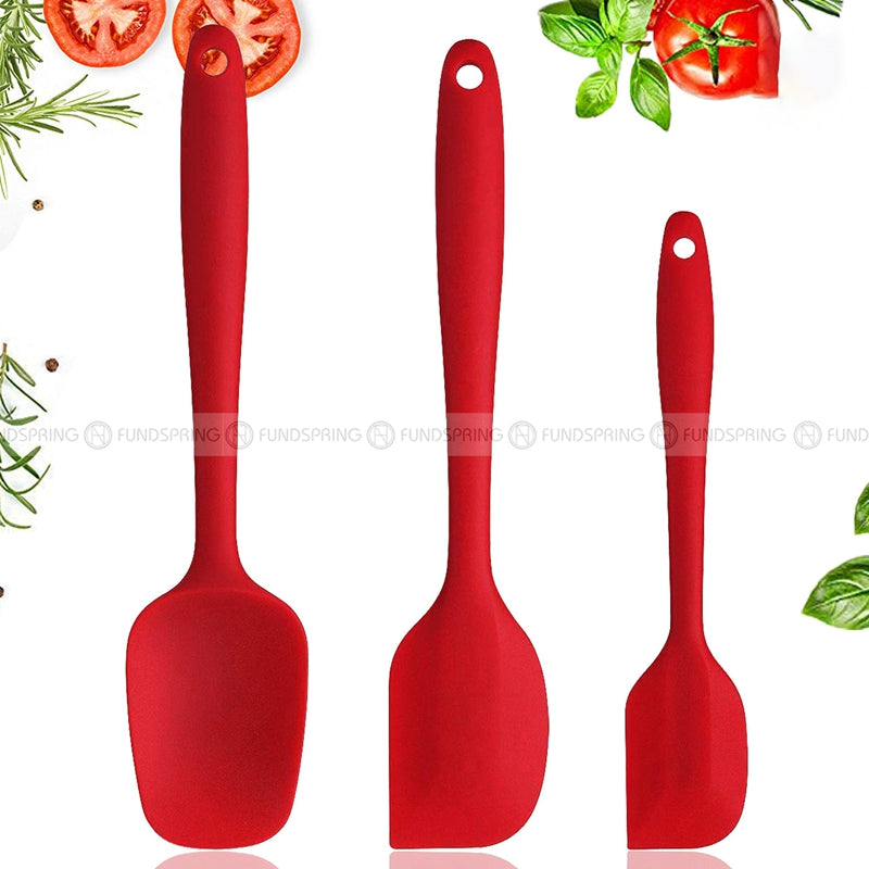 Silicone Baking Mastery: Set of 3 Cake Cream Spatulas for Precision Mixing Silicone Baking Mastery: Set of 3 Cake Cream Spatulas for Precision Mixing