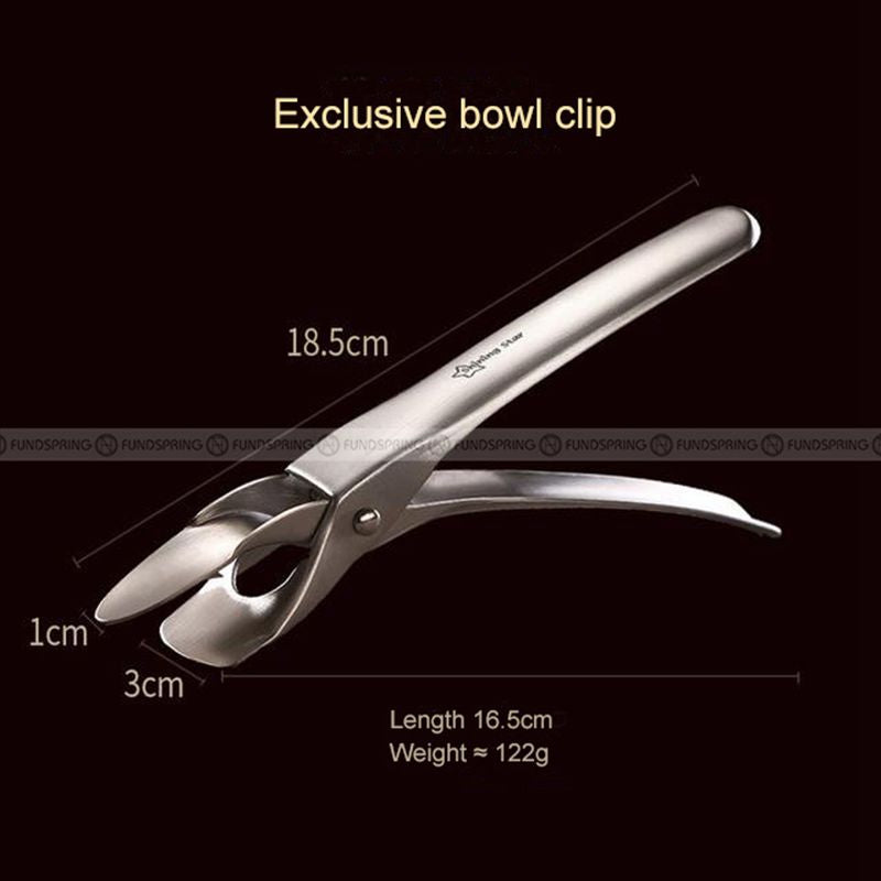 304 Stainless Steel Anti-scalding Bowl Tongs Anti-falling Dish Clamp 304 Stainless Steel Anti-scalding Bowl Tongs Anti-falling Dish Clamp