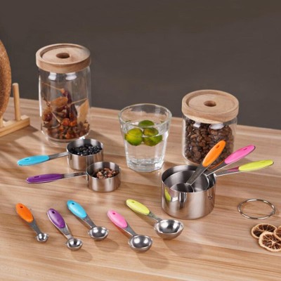 Stainless Steel Baking Scale Measuring Spoon Measuring Cup Set Stainless Steel Baking Scale Measuring Spoon Measuring Cup Set