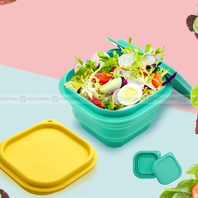 Collapsible Silicone Lunch Bowl: On-the-Go Convenience in a Snap Collapsible Silicone Lunch Bowl: On-the-Go Convenience in a Snap