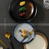 Japanese Ceramic Plate Gradient Glaze Dinnerware 6/8/10 Inches Shallow Plate Japanese Ceramic Plate Gradient Glaze Dinnerware 6/8/10 Inches Shallow Plate
