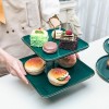 Porcelain Multi-Layer String Plate: Elegant Cake, Dessert, and Fruit Stand Porcelain Multi-Layer String Plate: Elegant Cake, Dessert, and Fruit Stand