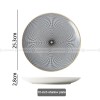 Nordic Minimalist Charm: Modern Round Ceramic Plate Set of 2 (8" and 10") Nordic Minimalist Charm: Modern Round Ceramic Plate Set of 2 (8" and 10")