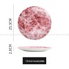 Nordic Elegance Marble Dinner Plate Set with Simplistic Round Design Set of 2 (8" and 10") Nordic Elegance Marble Dinner Plate Set with Simplistic Round Design Set of 2 (8" and 10")