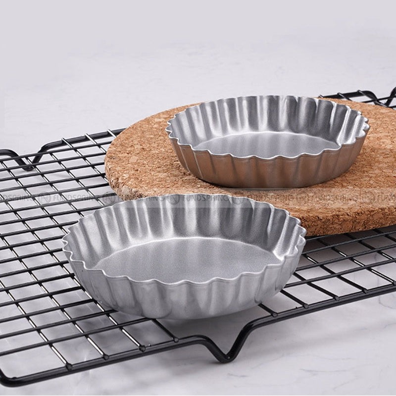 Blossom Bake Non-Stick Mini Flower-Shaped Pie Pans - Set of 5