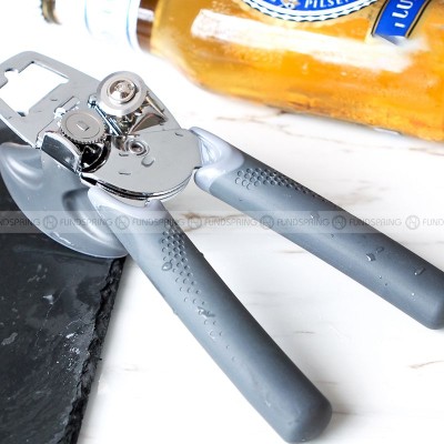 Stainless Steel Multifunction Safety Can Opener Non-slip Handle Stainless Steel Multifunction Safety Can Opener Non-slip Handle