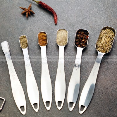 Stainless Steel Measuring Spoon Baking Scale Measuring Spoon 6 Pcs Stainless Steel Measuring Spoon Baking Scale Measuring Spoon 6 Pcs