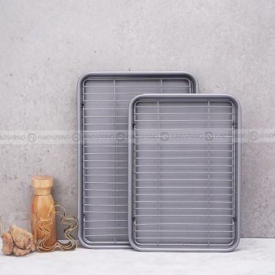 Baking Tools Rectangular Baking Pan with Grill Thick Carbon Steel Pan Baking Tools Rectangular Baking Pan with Grill Thick Carbon Steel Pan