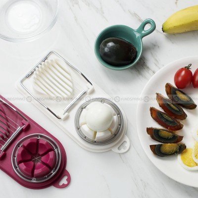 Versatile Egg Slicing Mastery: 2-in-1 Egg Slicer and Section Cutter Versatile Egg Slicing Mastery: 2-in-1 Egg Slicer and Section Cutter