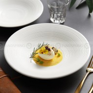 Designer Tableware Collection Weiss Series Ceramic White Salad Bowl Designer Tableware Collection Weiss Series Ceramic White Salad Bowl