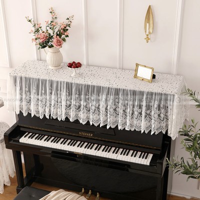 Neumann White Lace Piano Cover Hollow Out Embroidery Dust Cover Bench Cover Neumann White Lace Piano Cover Hollow Out Embroidery Dust Cover Bench Cover