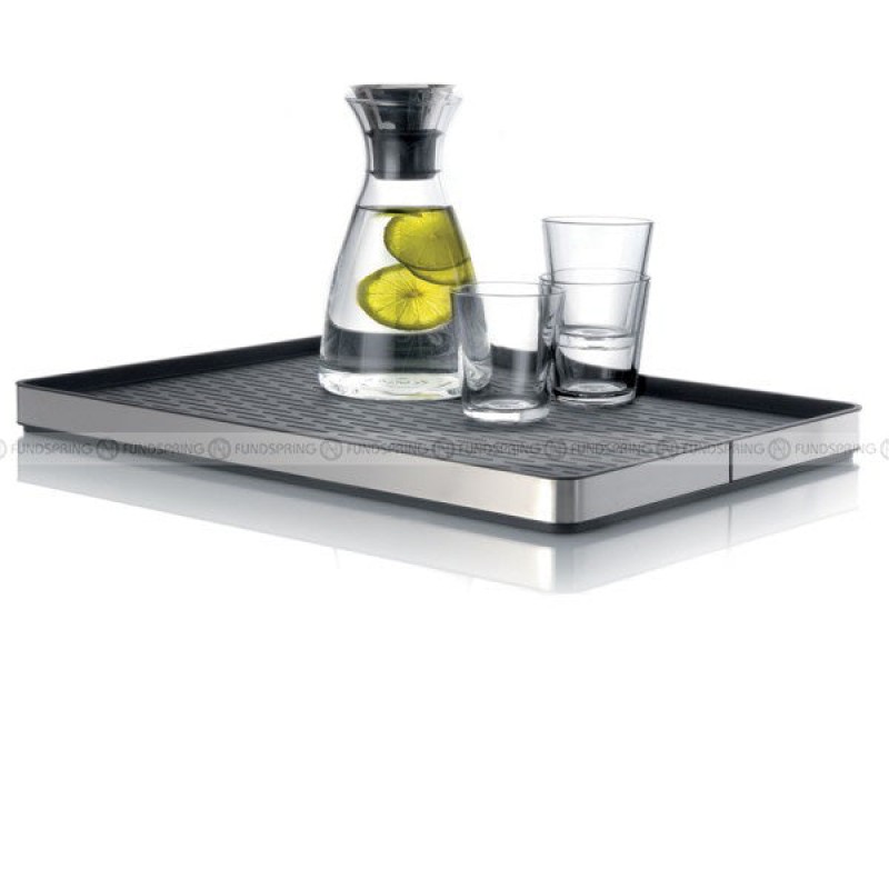 Stainless Steel Tea Coffee Tray Serving Tray Square/Rectangular Tray