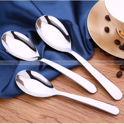Flat Bottom Spoon Food Grade 304 Stainless Steel Spoon Soup Spoon Flat Bottom Spoon Food Grade 304 Stainless Steel Spoon Soup Spoon