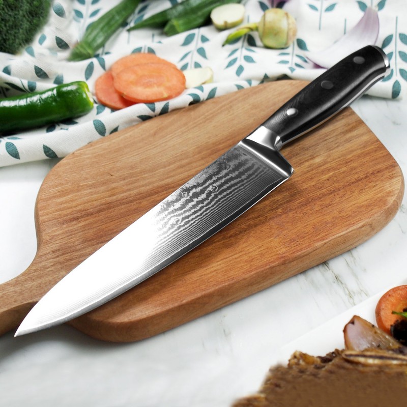 8-Inch Sashimi Pattern Knife Stainless Steel Knife Composite Handle