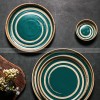 Retro Western Style Ceramic Dinner Plate Set - Creative Dining Table Essentials (8" and 10") Retro Western Style Ceramic Dinner Plate Set - Creative Dining Table Essentials (8" and 10")