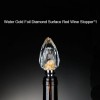 Crystal Flow Gold Foil Red Wine Stoppers Sealed Bottle Stopper Crystal Flow Gold Foil Red Wine Stoppers Sealed Bottle Stopper