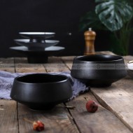 Ceramic Frosted Bowl Creative High-footed Bowl Personalized Bowl Ceramic Frosted Bowl Creative High-footed Bowl Personalized Bowl