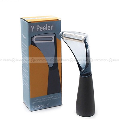 Y-Shaped Melon and Fruit Peeler with Non-Slip Handle and Seat Design Y-Shaped Melon and Fruit Peeler with Non-Slip Handle and Seat Design