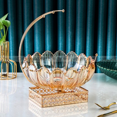 Nordic Elegance: Glass Fruit Bowl, Snack, and Dried Fruit Plate Decor Nordic Elegance: Glass Fruit Bowl, Snack, and Dried Fruit Plate Decor