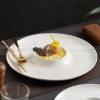 Weiss Series Dinnerware Collection White Volcano Plate Ceramic Disc Weiss Series Dinnerware Collection White Volcano Plate Ceramic Disc