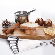 Precision in Every Measure: 13-Piece Stainless Steel Measuring Spoons and Cups Set Precision in Every Measure: 13-Piece Stainless Steel Measuring Spoons and Cups Set